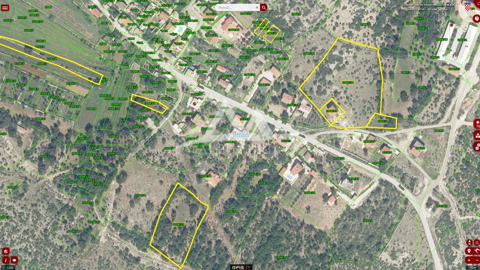 POSEDARJE - ŽDRILO - AGRICULTURAL LAND AREA 8,273 M2 OF THAT 1,400 M2 FOR BUILDING