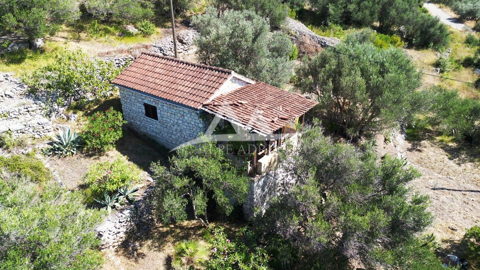 MALA RAVA - CHARMING STONE HOUSE FOR SALE IN THE FIRST ROW TO THE SEA